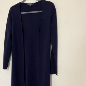 Brooks Brothers Navy open front duster